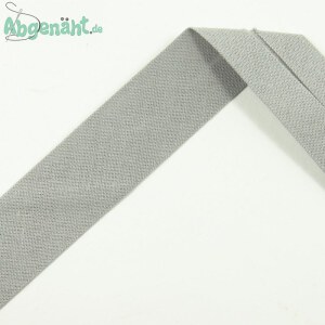 Baumwoll Schrägband in Grau