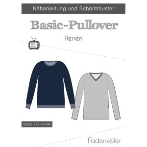 Schnittmuster - Papierschnittmuster | Basic-Pullover |...