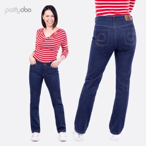 Schnittmuster | Jeans #1 & Jeans #2 | Regular Waist Damenjeans | pattydoo Naehbeispiel3