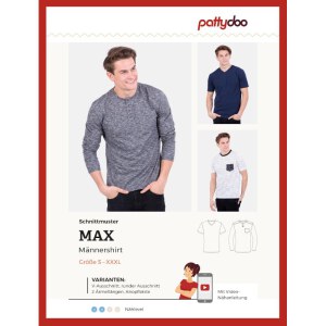 Schnittmuster | Max | Männershirt | pattydoo Deckblatt