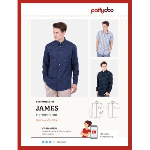 Schnittmuster | James | Herrenhemd | pattydoo Deckblatt