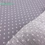 Baumwolle Punkte 2mm Grau - Weiß als Nahaufnahme
