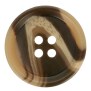 Knopf | Herrenanzug 18mm | Braun/Creme marmoriert | Kunststoff Ansicht