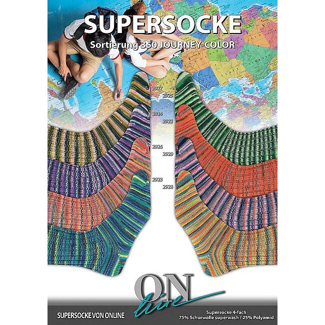 Sockenwolle | Sort.350 | Supersocke 4-fach | Journey Color