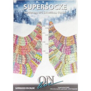 Sockenwolle | Supersocke 6-fach | Sort.376 | Snowfall Color