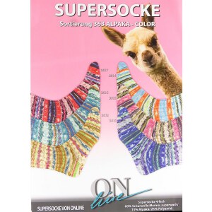 Sockenwolle | 4-Fach | Alpaka Color | Sort.363