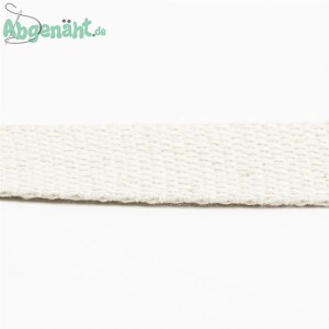 Gurtband Weiß 30mm 100% Baumwolle Detailansicht
