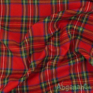 Tweed | Schotten Karo | Rot | Kleines Muster