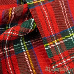 Tweed | Schotten Karo | Rot | Großes Muster