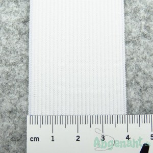 Gummiband 40mm weiß | Meterware maßstab