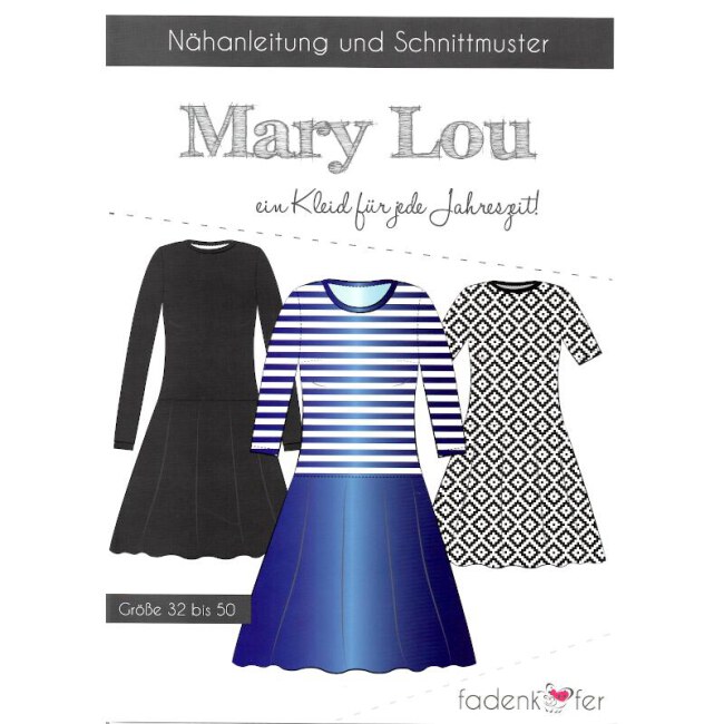 Papierschnittmuster Kleid | Mary Lou | Damen von Fadenkäfer