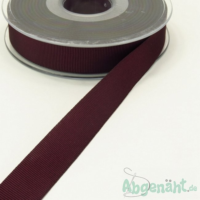 Ripsband | 16mm | Dunkel Bordeaux