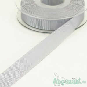 Ripsband | 16mm | Silbergrau